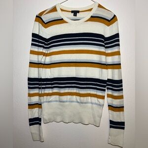Ann Taylor Multicolor Striped Knit Long sleeve